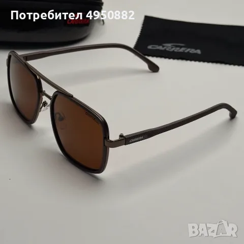 Слънчеви очила Carrera нови, правоъгълни стъкла, UV400, златно и черно, снимка 7 - Слънчеви и диоптрични очила - 56163164