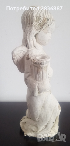 Много стара английска статуетка на ангел, снимка 5 - Статуетки - 36362088