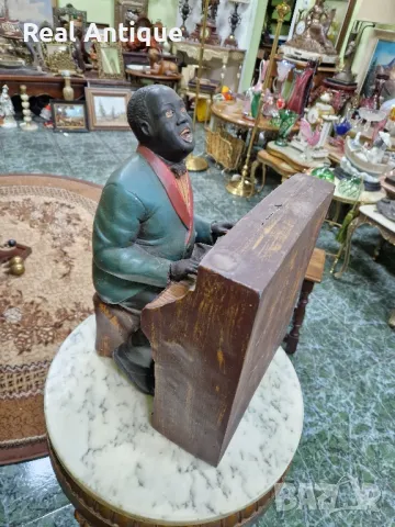 Прекрасна антикварна колекционерска холандска дървена фигура статуетка , снимка 5 - Статуетки - 50153696