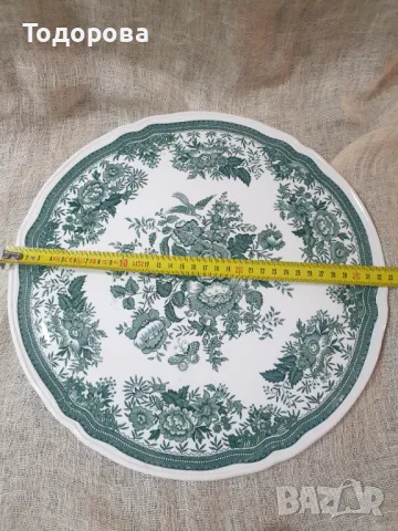 Голямо порцеланово плато,поднос Villeroy & Boch Fasan Green, снимка 3 - Сервизи - 49909002