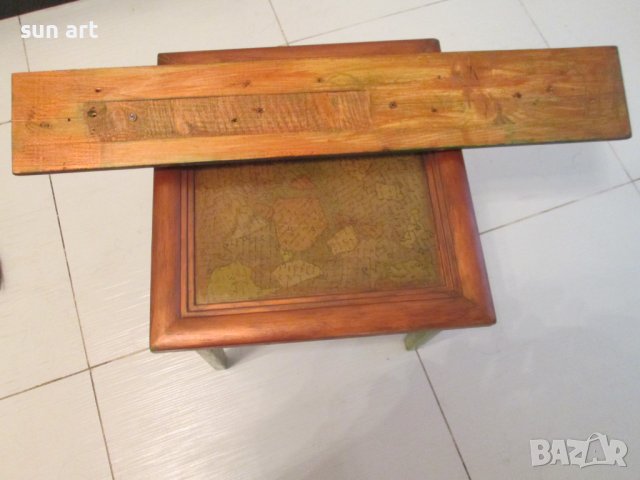 дървена арт закачалка зелена-80см, снимка 12 - Закачалки - 39470654