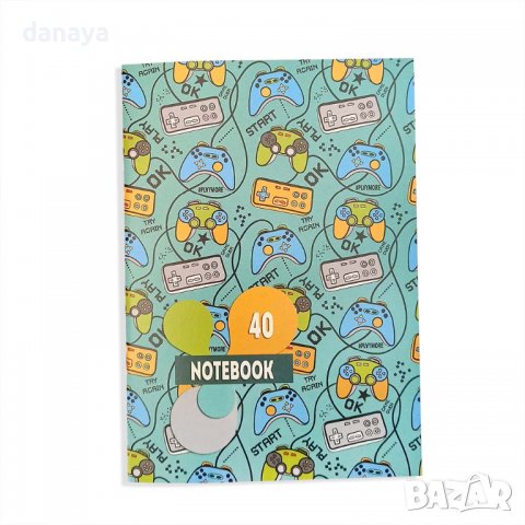 2427 Тетрадка малък формат, широки редове, вестникарска хартия, 40 листа, снимка 6 - Ученически пособия, канцеларски материали - 34076369