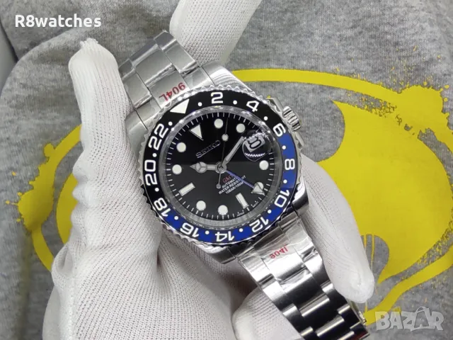 Seiko mod Batman GMT NH34 