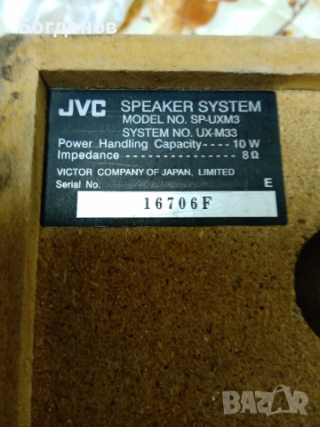 JVC UX-M33 JAPAN  ТОНКОЛОНИ, снимка 6 - Тонколони - 44708549