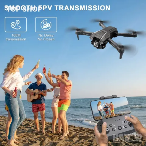 I3 PRO Дрон с камера HD 1080P, FPV WiFi предаване на живо Дрон за деца начинаещи +2 батерии, снимка 3 - Дронове и аксесоари - 48668245