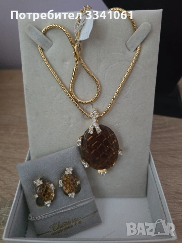 Колие и обеци кристали Сваровски , снимка 2 - Бижутерийни комплекти - 53389022