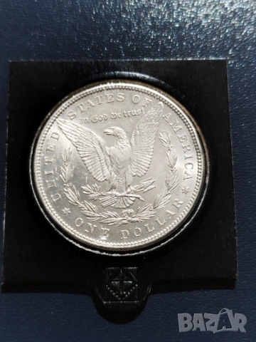 Морган долари UNC(1885 и1887), снимка 7 - Нумизматика и бонистика - 53734326