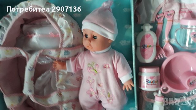 БЕБЕ С КОШНИЧКА И АКСЕСОАРИ , снимка 6 - Кукли - 38684903