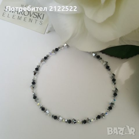 Гривни от Swarovski Crystals, снимка 2 - Гривни - 36407140