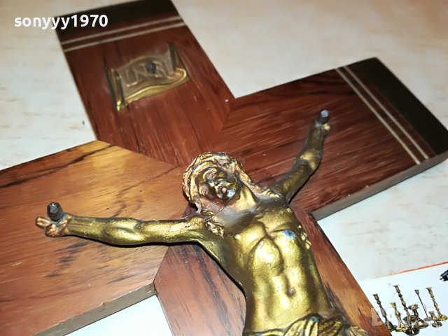 КРЪСТ С ХРИСТОС ОТ ФРАНЦИЯ 1212221403, снимка 5 - Антикварни и старинни предмети - 38984210