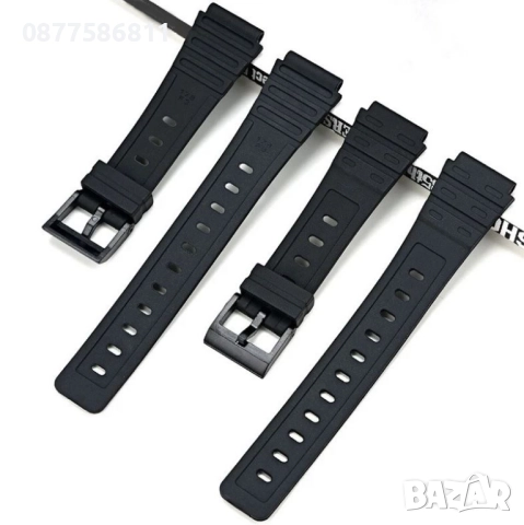 	НОВА ЧЕРНА СИЛИКОНОВА ГУМЕНА КАИШКА ЗА ЧАСОВНИК CASIO. СИЛИКОНОВИ ГУМЕНИ КАИШКИ ЗА ЧАСОВНИЦИ КАСИО, снимка 5 - Каишки за часовници - 51613134