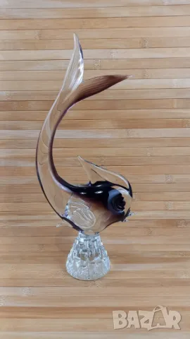 Две стъклени риби - Мурано, снимка 2 - Статуетки - 49680009