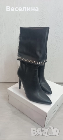 Дамски ботуши от еко кожа , снимка 4 - Дамски ботуши - 52059908