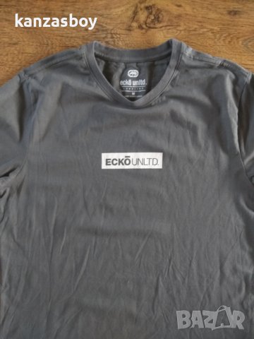 Ecko Unltd - страхотна мъжка тениска КАТО НОВА, снимка 3 - Тениски - 41670140