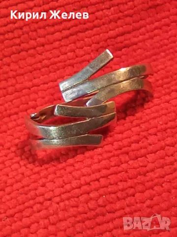 АРТИСТИЧЕН ФЕШЪН МОДЕЛ СРЕБЪРНИ ОБЕЦИ СРЕБРО 925 МАЙСТОРСКА РЪЧНА РАБОТА 48248, снимка 12 - Обеци - 49682876