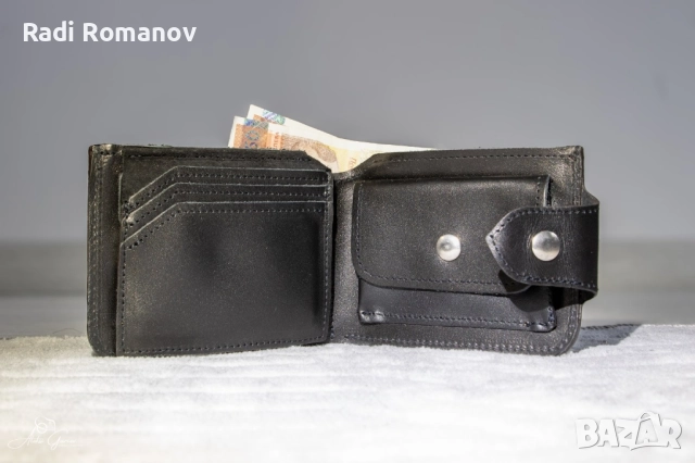 Ръчно изработени мъжки кожени портфейли , снимка 3 - Портфейли, портмонета - 52158620