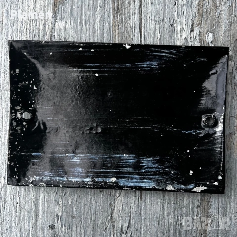 РЯДКА ЕМАЙЛИРАНА ТАБЕЛА ТАБЕЛКА ОТ СОЦА ОБРАЗЦОВ ДОМ, снимка 2 - Антикварни и старинни предмети - 53583589