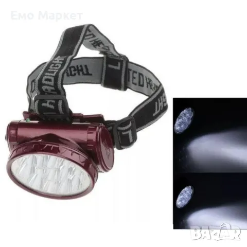 FL50 Акумулаторен прожектор челник фенер за глава 13 Led диода YJ-1898, снимка 5 - Къмпинг осветление - 49263236