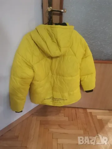 Ново Зимно Жълто яке с подплата за момче на Reserved 158см с етикет, снимка 8 - Детски якета и елеци - 42308329