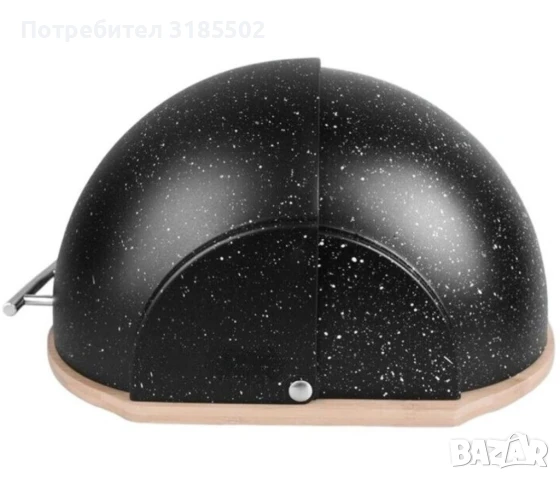 Кутия за съхранение на хляб с дървена дъска,Външни размери: 37х26.5х20 см, снимка 12 - Кутии за храна - 51392750