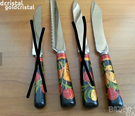 Руски ножове с дървена дръжка 