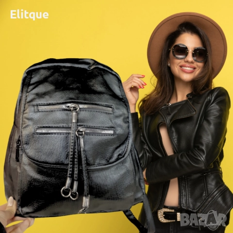 Луксозна дамска раница 32х26 см, снимка 2 - Раници - 52895178