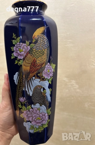 Винтидж японска порцеланова ваза, снимка 14 - Вази - 52894619