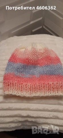 ръчно изплетена шапка , снимка 5 - Шапки, шалове и ръкавици - 51867315