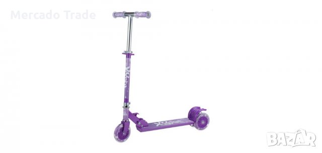 Тротинетка Mercado Trade, За деца, До 50кг., Алуминиева, Лилав