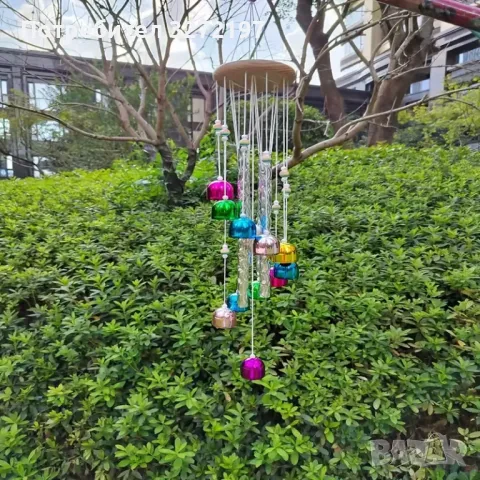Успокояващи Цветни,Алуминиеви Вятърни Камбанки, снимка 4 - Декорация за дома - 49765273