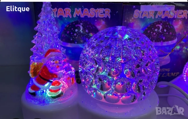 Коледна LED лампа с декоративни орнаменти