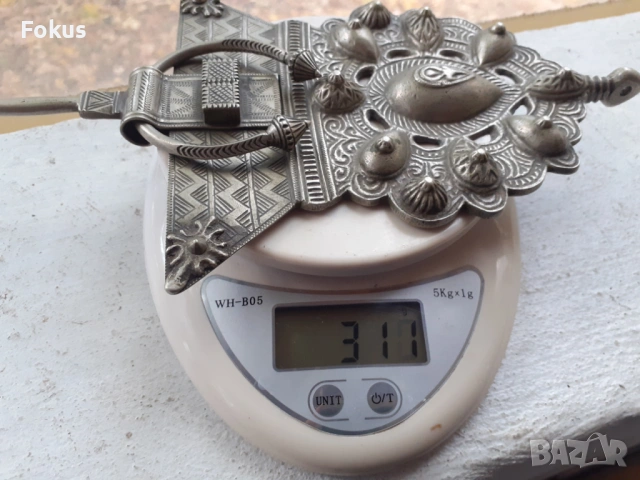 Стар берберски накит фибула закопчалка тока пафта сачан, снимка 7 - Антикварни и старинни предмети - 53409790