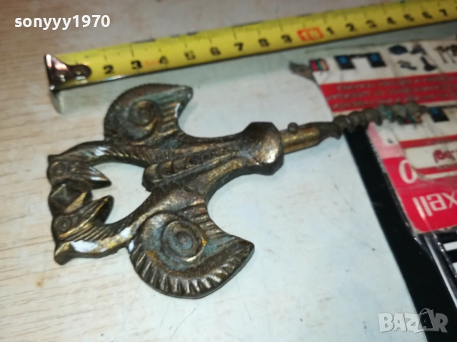 РЕТРО ТИРБУШОН-АНТИКА//ПАТИНА//РЕЛИКВА 0211251429, снимка 4 - Антикварни и старинни предмети - 52263744