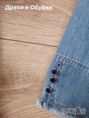 Дънкова винтидж рокля с дантела , снимка 3 - Рокли - 52772904