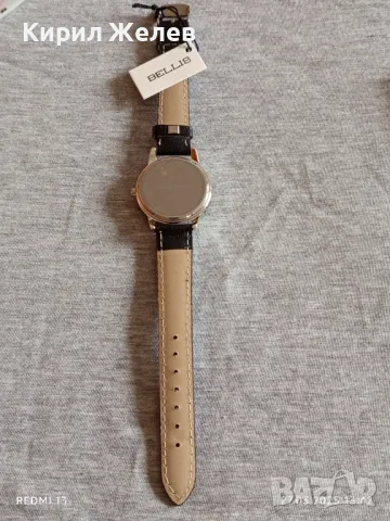 Чисто нов дамски часовник BELLIS QUARTZ с кожена каишка стилен дизайн 49828, снимка 8 - Дамски - 49661562