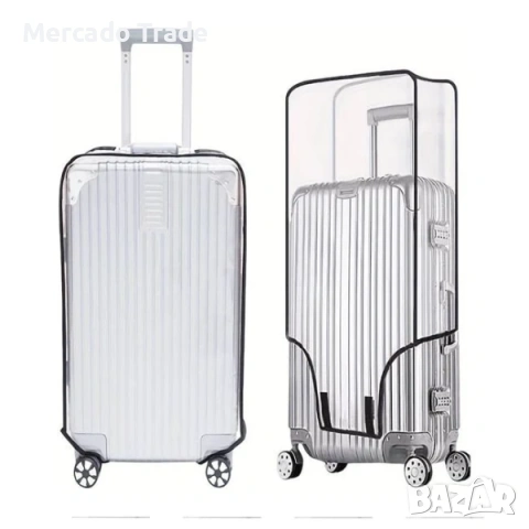 Прозрачно предпазно покривало за куфар Mercado Trade, Два размера