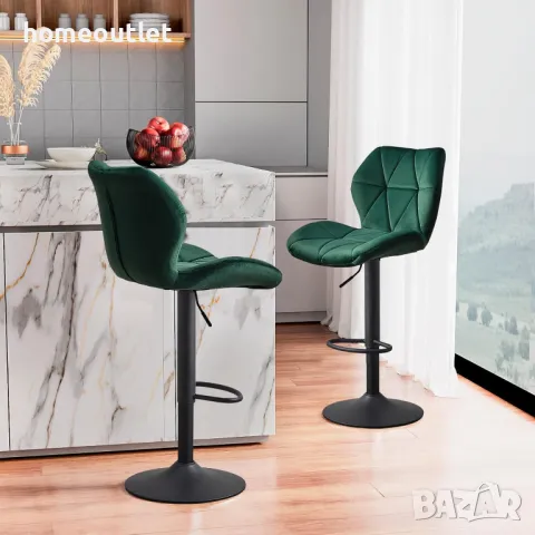 Комплект от 2 бр. бар столове BZYC-BS-0136GR, снимка 2 - Столове - 47627650