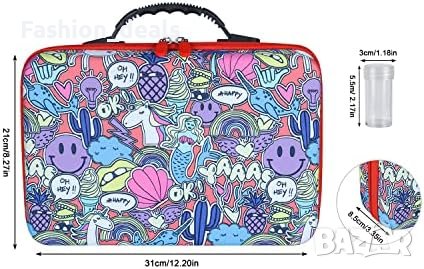 Нова чанта за съхранение на аксесоари за рисуване на диаманти 60 слота контейнери за 5D диамант, снимка 2 - Други - 41390727