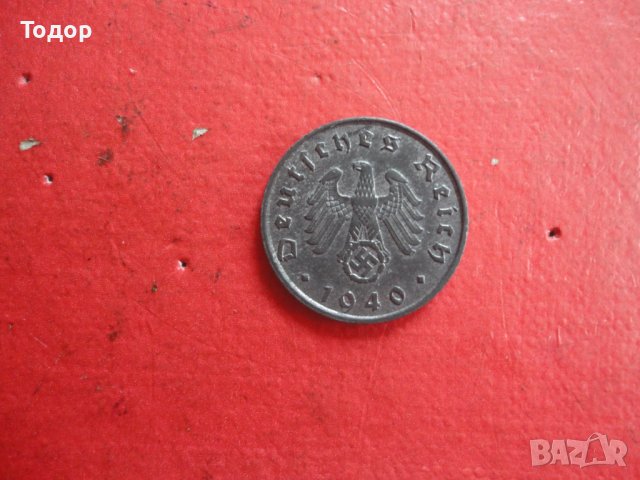 5 пфенинг reichs pfenning 1940 A 3 райх , снимка 4 - Нумизматика и бонистика - 41226129