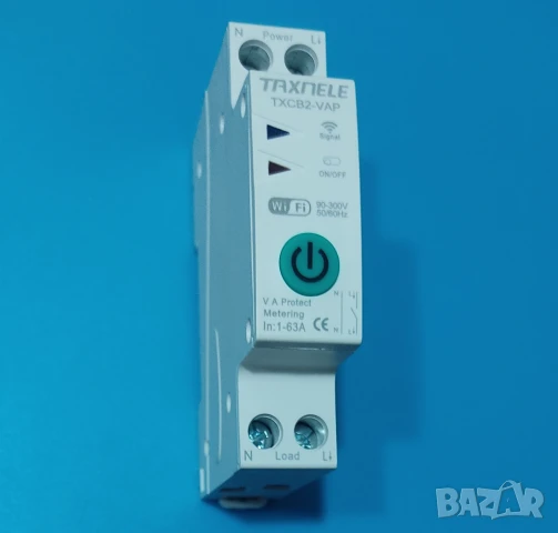 63А смарт WIFI реле електромер автоматичен предпазител по волтаж или ампераж таймер , снимка 3 - Друга електроника - 51172579