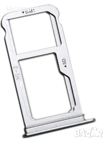 SIM / MicroSD държач /Сребърен/ за Huawei Mate 10 Баркод : 562288
