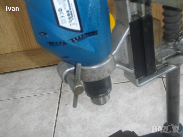 ф43мм-Немска Професионална Стойка За Бормашина-AEG/Нова WOLFCRAFT-Ход 85мм-70мм-Голяма-6кг/8кг-, снимка 12 - Бормашини - 40785030