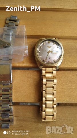 Винтидж Seiko 5 - реставриран, нова верижка!, снимка 6 - Мъжки - 40886069