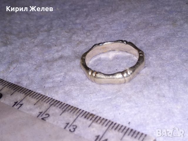 ПРЕКРАСЕН Стар АРТ ДЕКО АНЖЛИЙСКИ СРЕБЪРЕН ПРЪСТЕН СРЕБРО 925 РЪЧНА ХУДОЖЕСТВЕНА ИЗРАБОТКА 38483, снимка 9 - Пръстени - 41455205