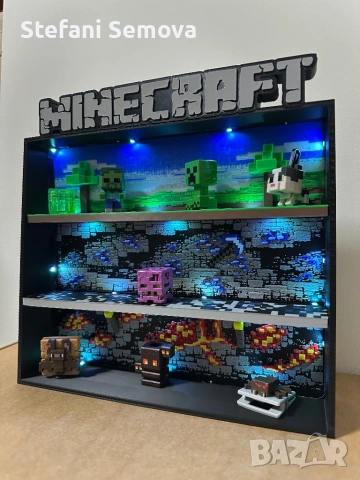 Minecraft Kinder Joy - Поставка за фигурки, снимка 5 - Други игри - 53566250