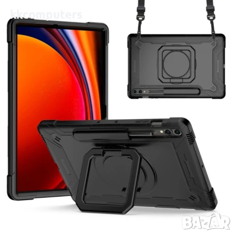 Samsung Galaxy Tab S9 FE+ / S9+ Handle Удароустойчив Калъф и Протектор, снимка 3 - Калъфи, кейсове - 51027783