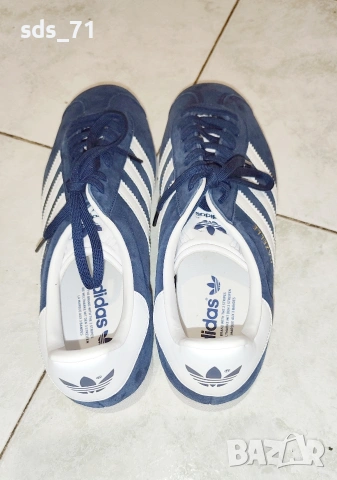 Чисто нови Adidas Gazelle blu navy N44 28.5 подметка 120лв , снимка 3 - Маратонки - 53259727