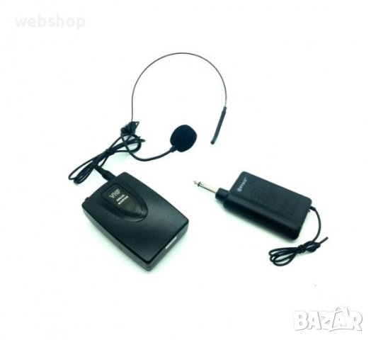 Система с приемник и предавател, 1 микрофон диадема, 1 микрофон брошка WG-2011, снимка 3 - Микрофони - 41465019