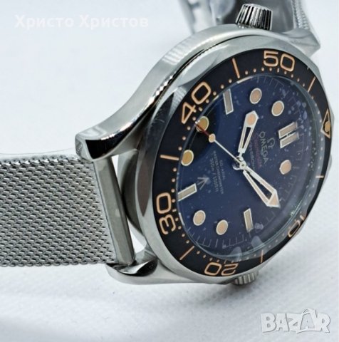 Мъжки луксозен часовник Omega DIVER 007, снимка 4 - Мъжки - 41633164