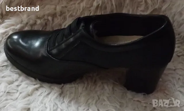 Дамски ежедневни обувки от изкуствена кожа, на ток,  код 455/39, снимка 4 - Дамски ежедневни обувки - 47288389